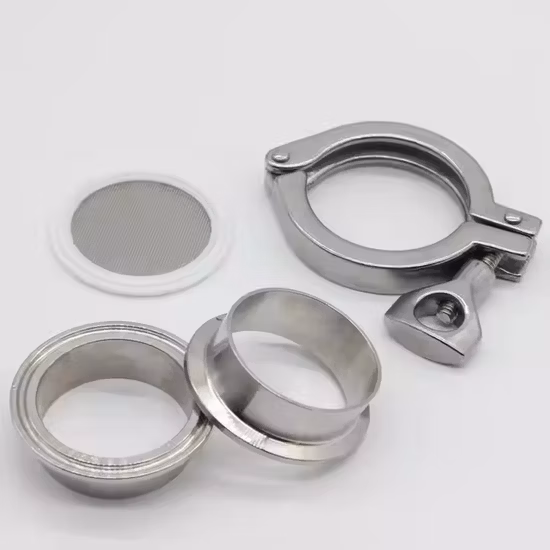 Abrazadera higiénica de aguja única de acero inoxidable